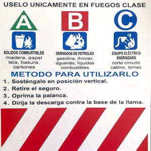 Método de uso de extintor